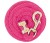 Uwiąz do prowadzenia konia Weaver 3 m — kolor hot pink, mosiężny karabińczyk 225 — HorsePassion.pl