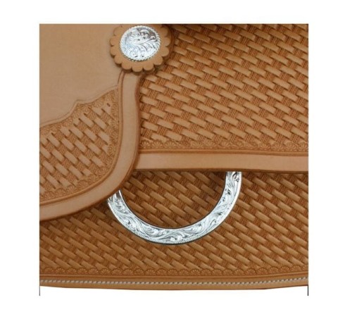 Detal: grawerowany D-ring ze stali szlachetnej i basket tooling — Equiflex Pro Reiner