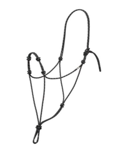 Kantar sznurkowy Weaver Silvertip 4 węzły czarno-szary — widok całości