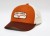 Czapka z daszkiem Kimes Ranch Rolling Trucker burnt orange — naszywka twill longhorn, kremowa siateczka, brązowy daszek — HorsePassion.pl