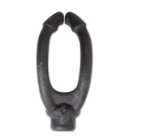 Breakaway Honda Magic Loop — widok frontalny owalnego kształtu, oznaczenie PAT PEND, czarny elastyczny polimer Betty Gayle Cooper i Jake Merrick