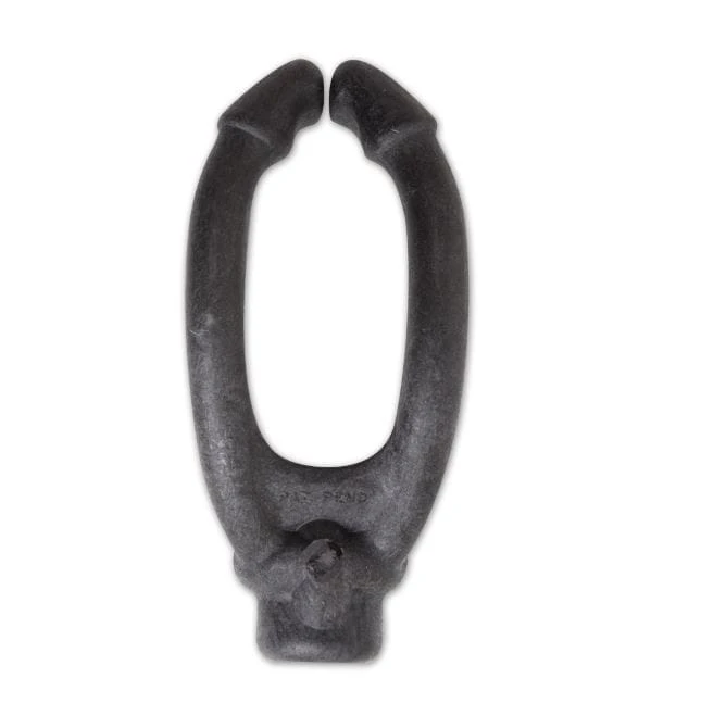 Breakaway Honda Magic Loop — widok frontalny owalnego kształtu, oznaczenie PAT PEND, czarny elastyczny polimer Betty Gayle Cooper i Jake Merrick